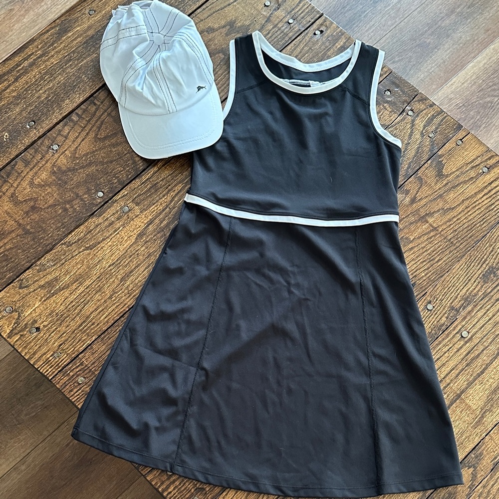 Tommy Bahama Black and White Kids Casual Dress and Hat